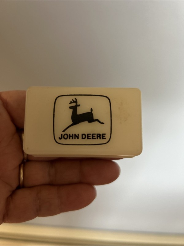 Vintage JOHN DEERE Night Light That Glows Red When Plugged In (see Pic)