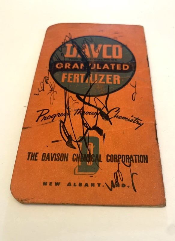 1950s DAVCO Granulated Fertilizer Davidson Chemical Notebook Calendar 1954 IN gallery