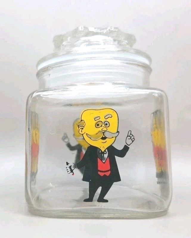 Vintage Kernel Renk Mrs Renk Wisconsin Seed Corn Advertising Anchor Hocking Jar