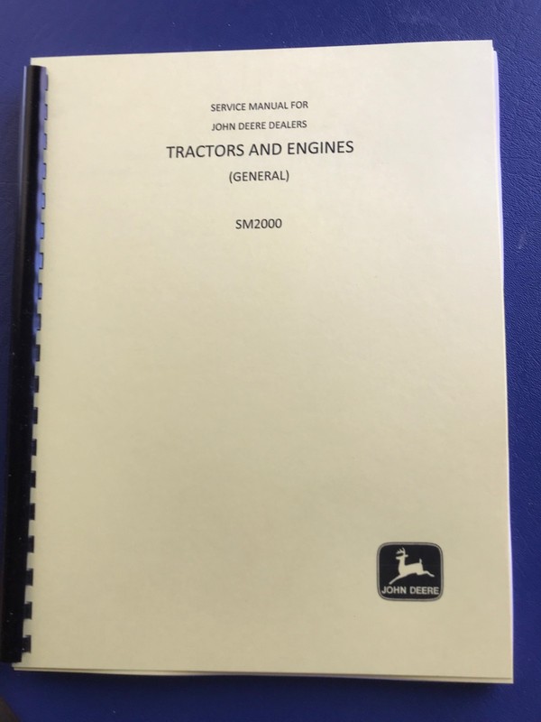 John Deere Tractors And Engines (General). Service Manual. SM-2000