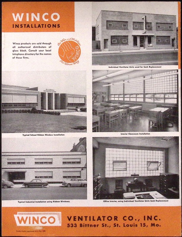 1953 Winco Aluminum Products for Genral Construction Brochure Winco Ventilator