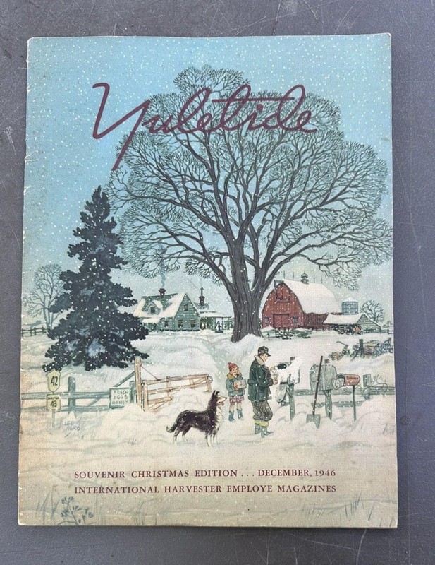 1946 International Harvester Advertising Yuletide Christmas Souvenir Magazine