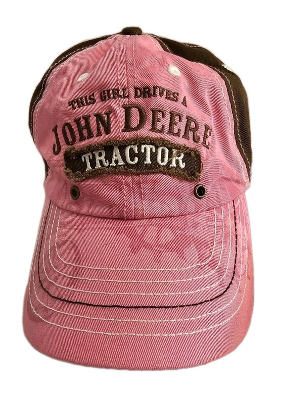 🧢 John Deere Women’s Pink Tractor Hat – “This Girl Drives a John Deere Tractor” gallery