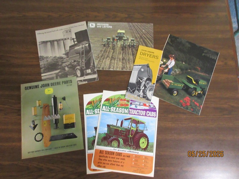 VINTAGE JOHN DEERE FARM EQUIPMENT BROCHURES