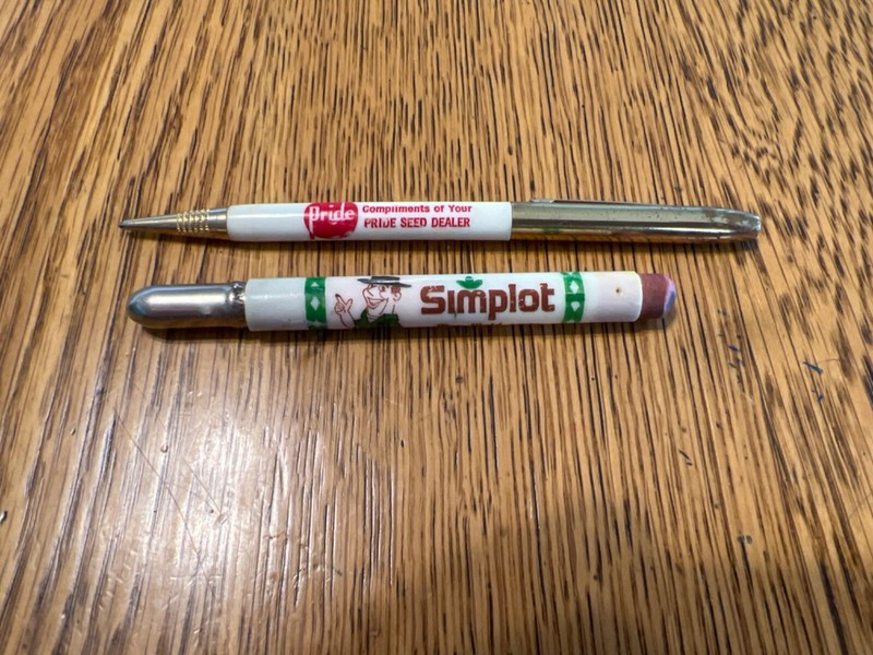 Seed Corn Vintage Mechanical Pencil Advertising Auburn Iowa Pride Seed Simplot