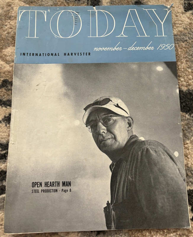 International Harvester Today Employee Magazine For Nov-Dec 1950 Brochure FCCA25