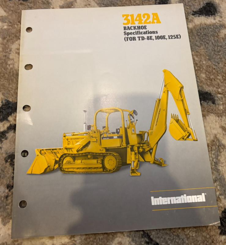 International Harvester 3142A Backhoe Brochure AMIL25 ver2