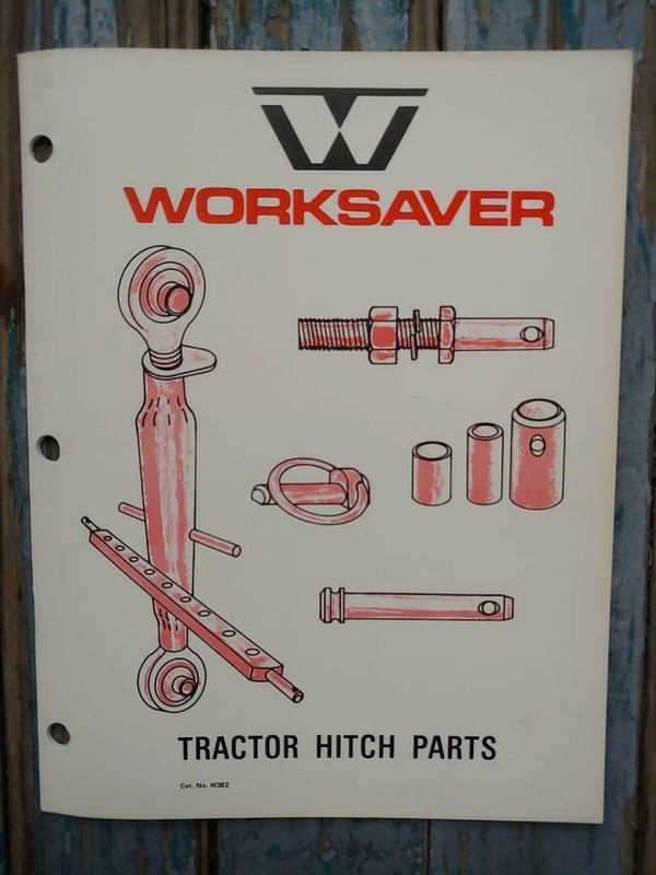 Original Vintage Worksaver Litchfield IL Tractor Hitch Parts Book Catalog 24 pgs