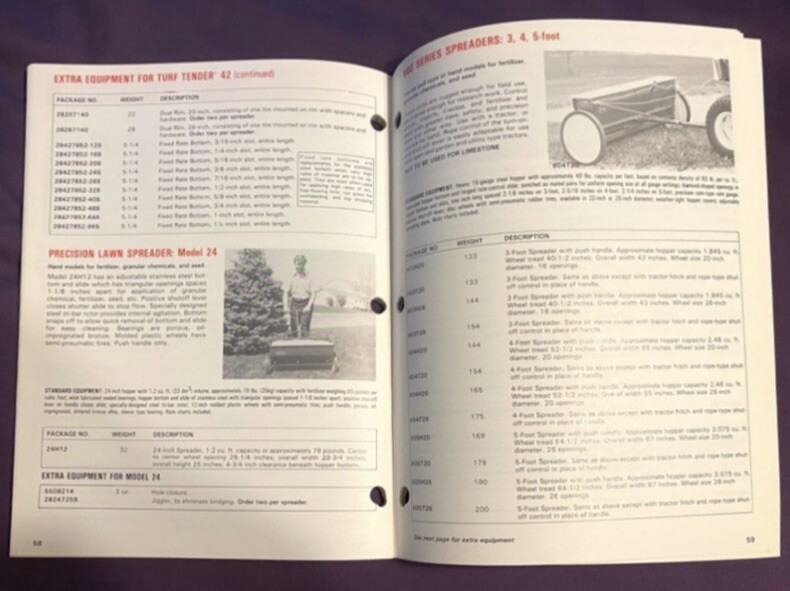 Original 1985 GANDY Farm, Lawn, & Garden Equipment Catalog. Brochure. Vintage gallery