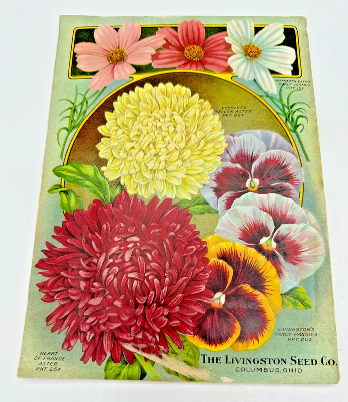 1920 Livingston’s Seed Annual Catalog Columbus Ohio SUPER COLOR to Covers