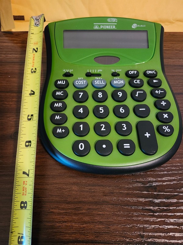 Pioneer/DuPont Seed Corn Calculator, 12 Digit, Green and Black gallery
