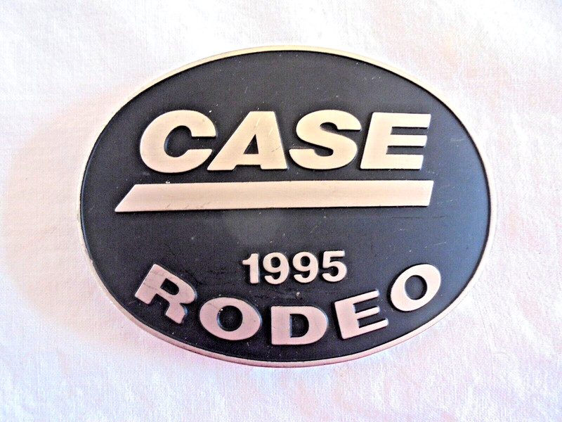 Vintage 1995 Case Rodeo Equipment / Tractor Advertising Belt Buckle
