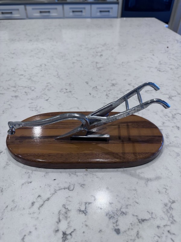 Vtg Rare Nickel Plated FFA Award John Deere Salesman Sample Plow Dealer Display gallery