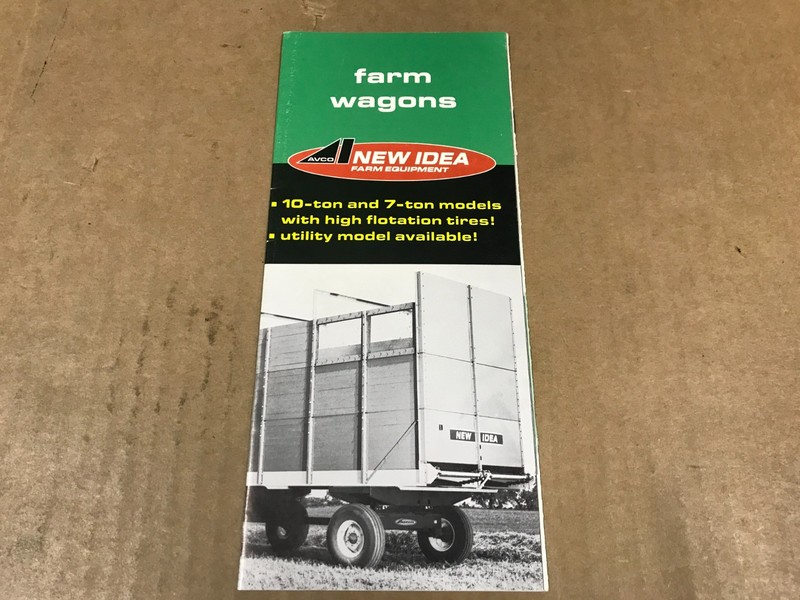 Vintage New Idea Farm Equipment 10 & 7-Ton Farm Wagons – Salesman Brochure