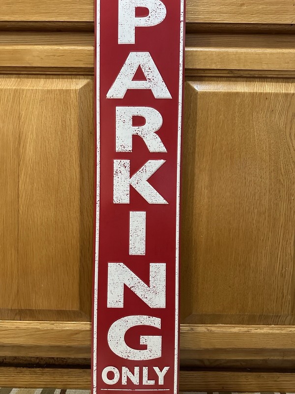 International Harvester IH Metal Sign Parking Only Vintage Style Farm Tractor gallery