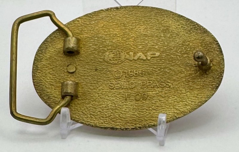 Case IH International Harvester Photo KAP Belt Buckle 1986 Solid Brass gallery