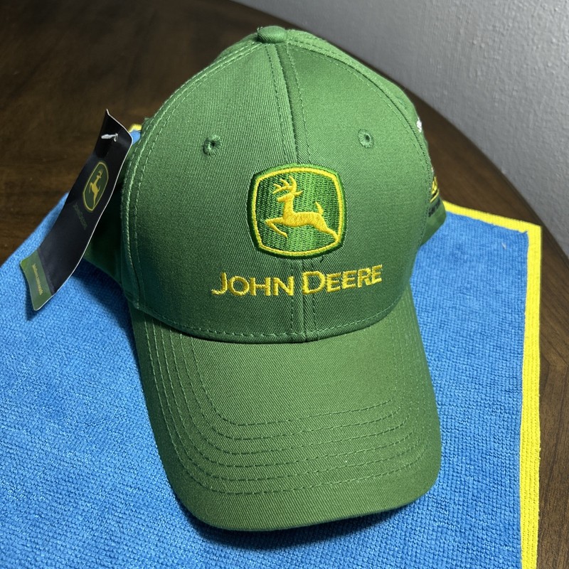 VINTAGE JOHN DEERE LP17596 GREEN AND YELLOW BASEBALL CAP JD LOGO NEW W TAGS 🔥🔥