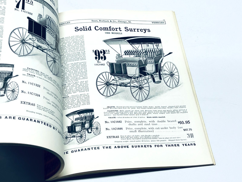1908 Sears Roebuck & Co. Solid Comfort Vehicles Brochure gallery
