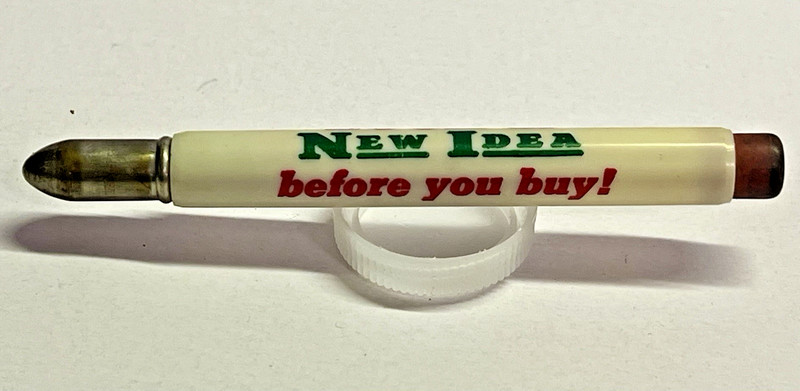 VINTAGE LOOK AT NEW IDEA TRACTORS FARM EQUIPMENT BEFORE YOU BUY BULLET PENCIL gallery