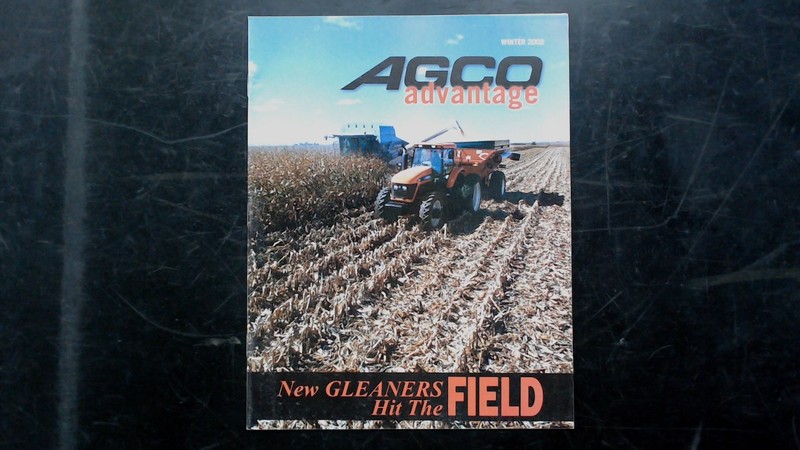 AGCO Advantage Winter 2002 Agricultural Brochure New Gleaners Field