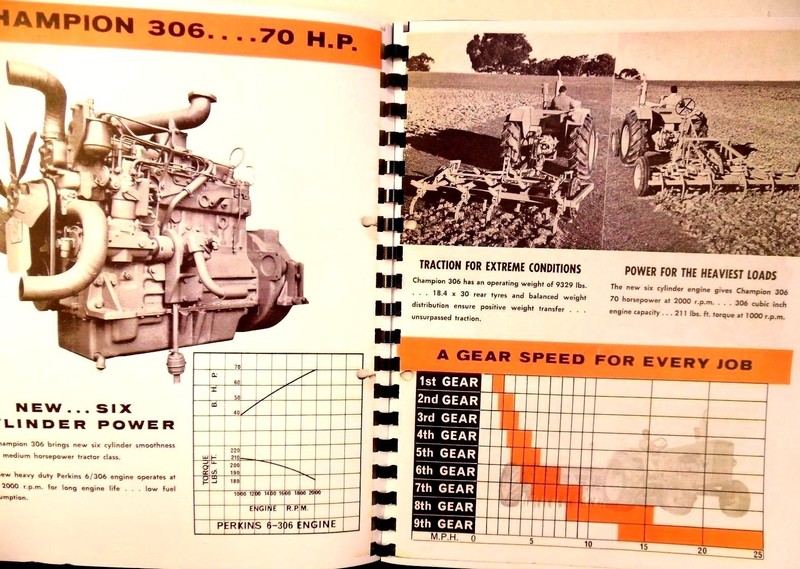 Chamberlain Champion 306 70 H.P.Sales Manual Austrailias Own Tractor Illustrated gallery