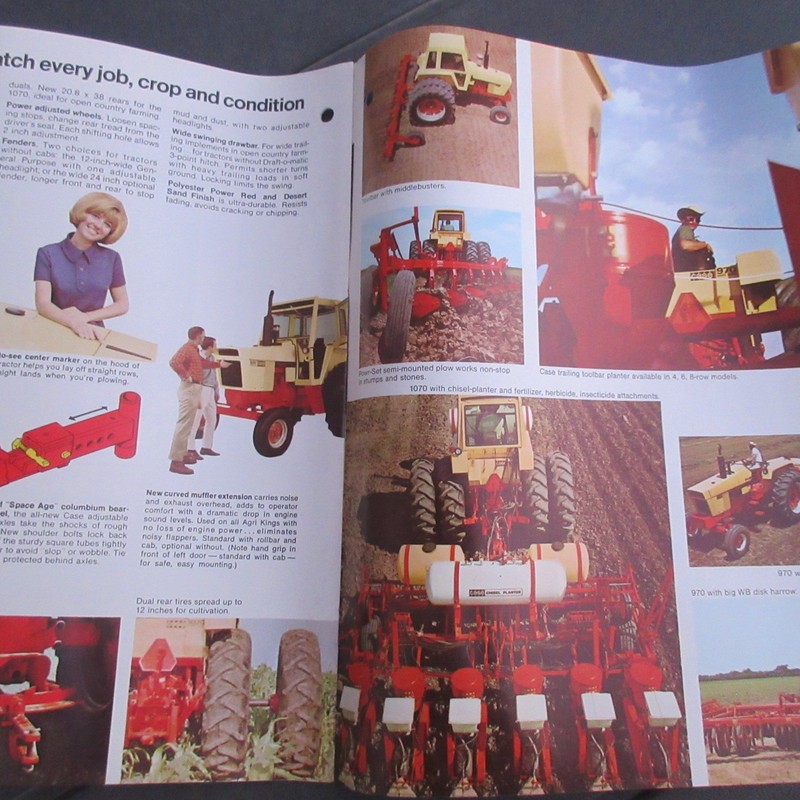 Vintage Case 970 1070 Farm Tractor Sales Brochure 1470 1170 870 770 570 470 gallery