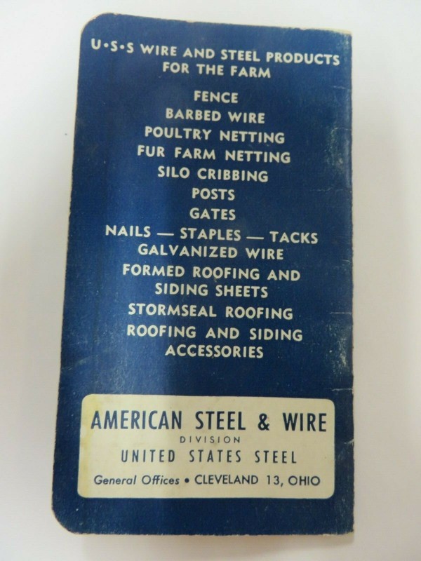 Vintage USS American Fence Notepad Osborne Lumber Co Osborne, Kansas Advertising gallery