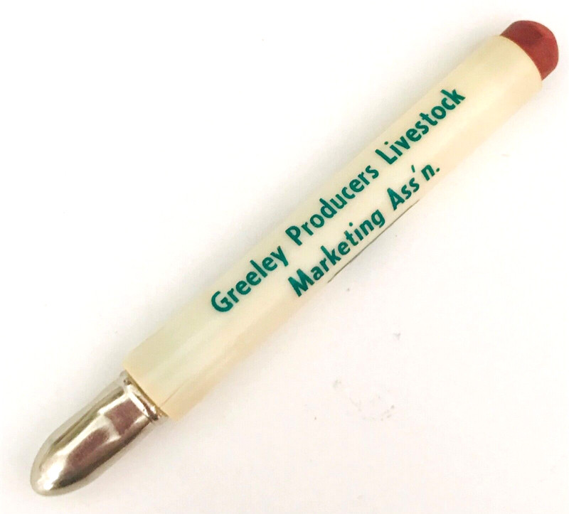 1930-1950 GREELEY Producers Livestock Bullet Pencil Greeley CO