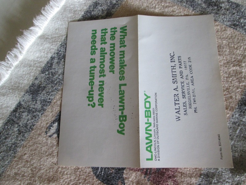 LAWN-BOY SOLID STATE IGNITION BROCHURE *** VINTAGE ORIGINAL gallery