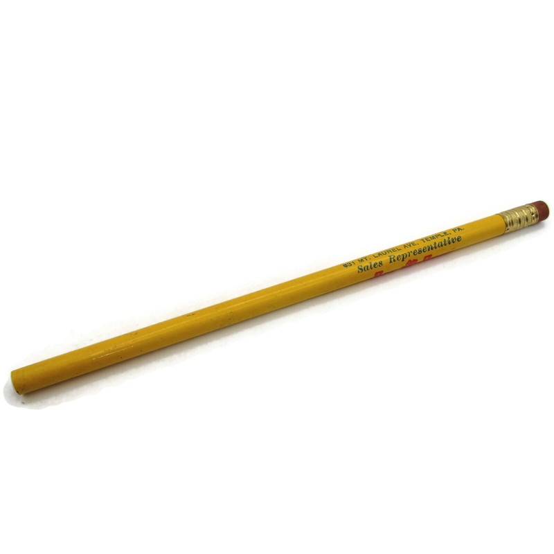 Vintage Red Rose Dog Food Advertising Pencil Temple PA John W. Eshelman Feed gallery