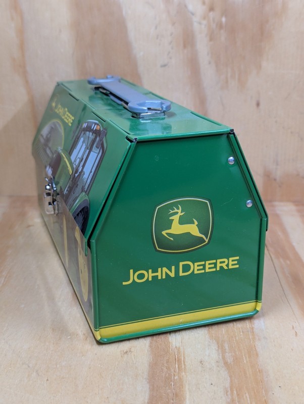 John Deere Tin Collectable Kids Tool/ Toy/ Lunch Box Double Hinged Wrench Handle gallery