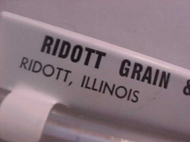 Vintage Rain Gauge - RIDOTT ILLINOIS GRAIN & FERTILIZER PHONE 235-2009 VGC gallery