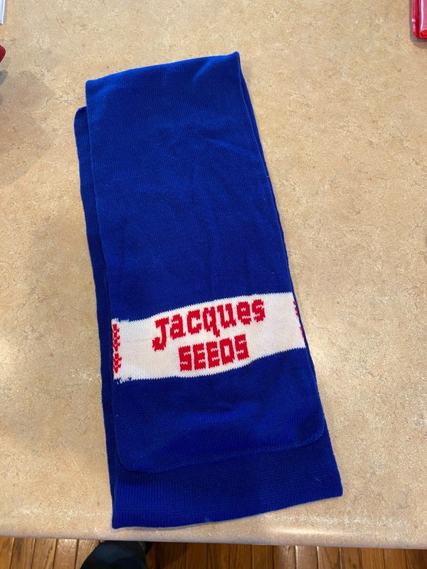 Vintage Jacques Seeds Blue Winter Scarf