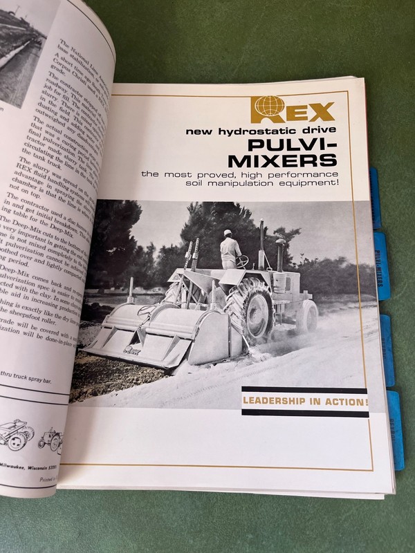 Vintage REX Road Equipment Dealer Catalog Brochures & Fact Sheets gallery
