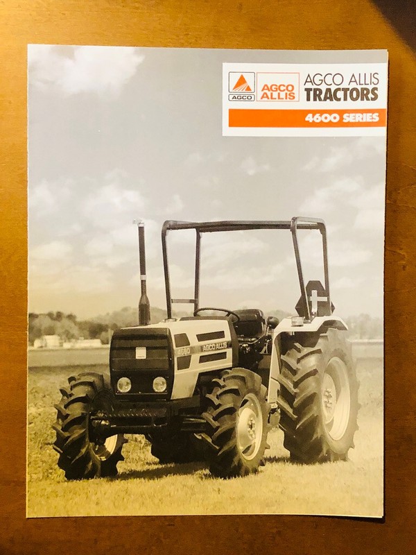 1991 DEUTZ ALLIS 4600 Series 4650 & 4660 Tractors Sales Brochure 4 Pages