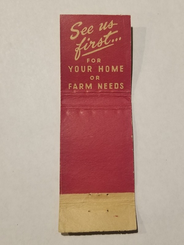 Lion Match Matchbook Ph 7 irha Hardware Store Farmers CoOp Exchange Elgin NE MB9 gallery