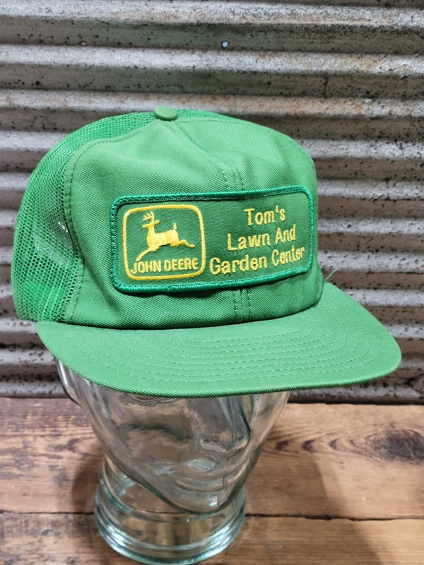 Vintage John Deere Tom’s Lawn & Garden Center Jasper IN Snapback Trucker Hat