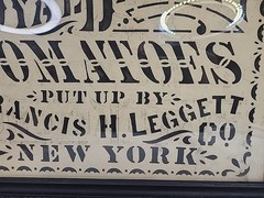 Framed Francis H. Leggett Royal Beauty Tomatoes NY Crate Label Advertising Sign