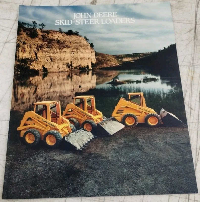 1986 John Deere Skid Steer Loaders Informational And Sales Brochure A-64-86-1
