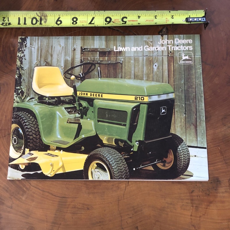 1975 John Deere Lawn & Garden Tractors & Equipment Buyers Guide Catalog Brochure