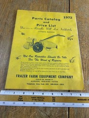 60s-1970s 1980s Frazer Farm Equipment Rototiller Parts Catalog Price List lot- 5
