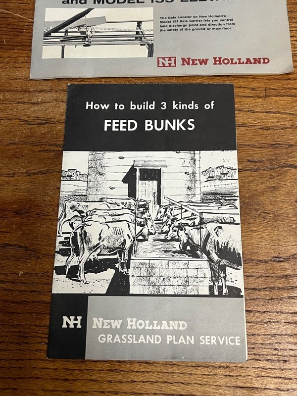 Vintage New Holland Farm Sale Brochures Feed Bunks 131 Bale Carrier 155 Elevator gallery