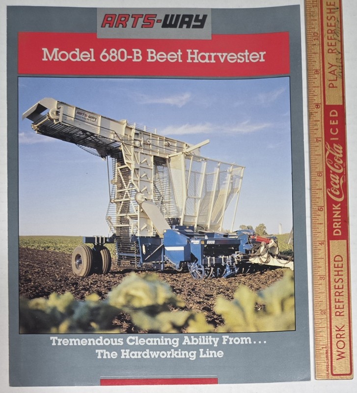 Arts-Way Manufacturing Heath 680-B Beet Harvester Vintage Advertising Brochure