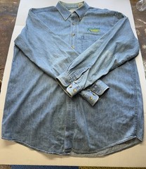 Distressed Vintage Ll Bean-kreider farms Denim Long Sleeve Large Men’s farm