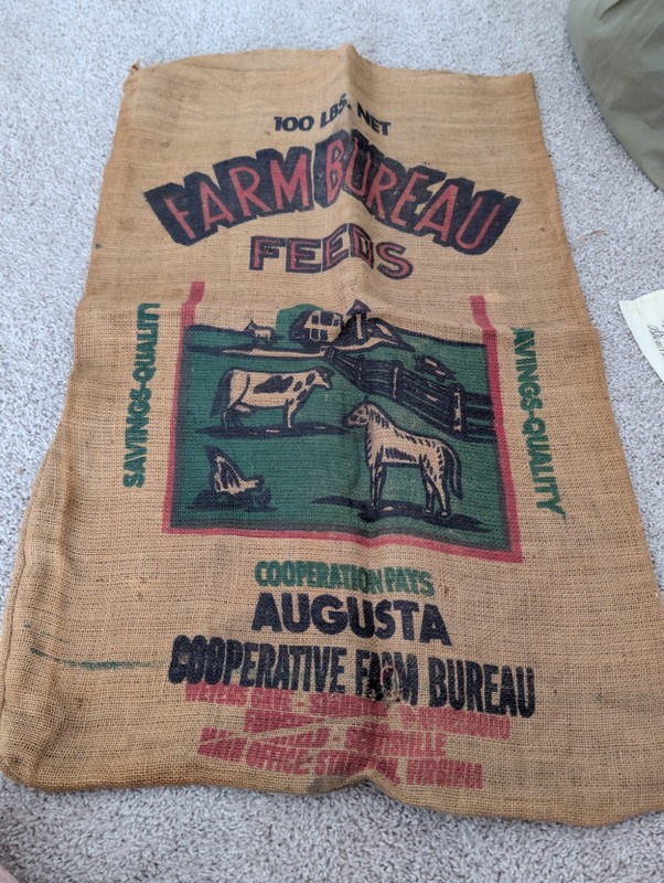 Farm Bureau Feeds Burlap Sack