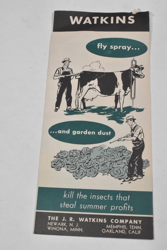 Vintage Watkins Fly Spray Livestock Farm Farming Advertising Sales Brochure