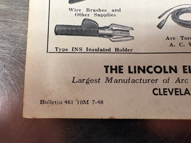 1940's Lincoln Welders Arc Welding Ideas For The Farm Advertising Brochure gallery