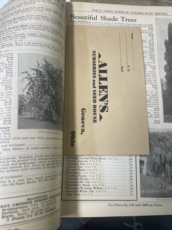 Allen’s 1936 Seed & Plant Catalog Geneva Ohio gallery