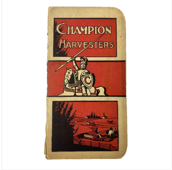 1905 Champion Harvesters Advertising Pocket Calendar International Harvester