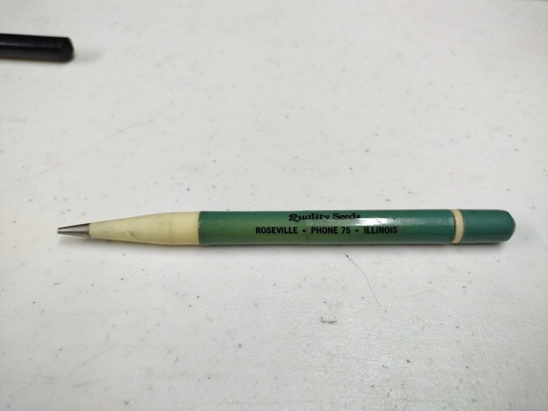 Vintage Pratt Seed Farms Roseville IL Advertising Mechanical Pencil Pair gallery